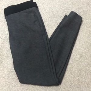 Dark Grey Skinny Fit Slacks